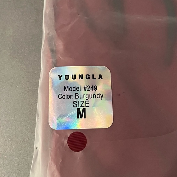 YoungLA 249 Flagship Track Pants, Burgundy, Size Medium, NWT - Picture 3 of 6